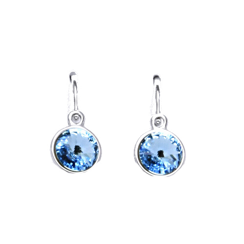 Dětské náušnice 5mm Aquamarine