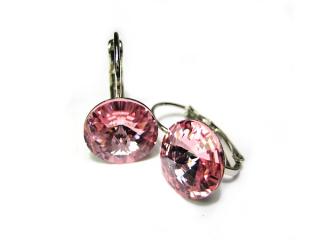    Náušnice Rivoli 12mm Light Rose Swarovski