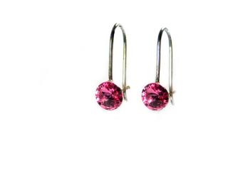 Náušnice Rivoli  6mm Rose Swarovski