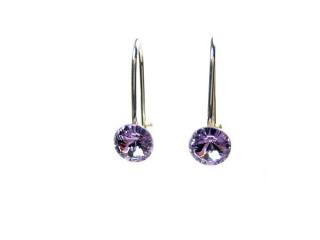 Náušnice Rivoli  6mm Violet Swarovski