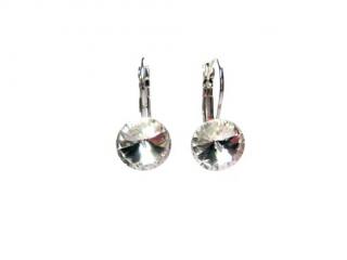   Náušnice Rivoli 10mm Clear Swarovski