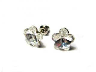  Náušnice 10mm kytičky Swarovski Elements