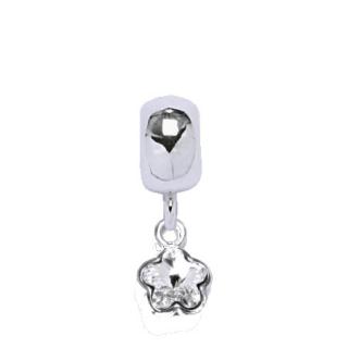 Pandora styl korálek kytička Swarovski Elements Clear