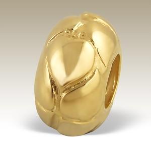 Pandora styl korálek Gold 7x10mm