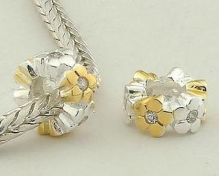 Pandora styl korálek 10x4,5mm