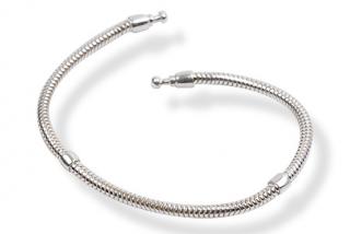 Náramek styl Pandora 17cm - stříbrný II