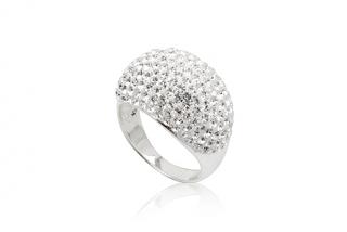     Prsten Clear 24x17mm se Swarovski Elements