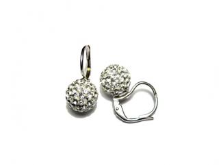       Náušnice 10mm kuličky Swarovski Clear