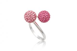 Prsten Light Rose Swarovski Elements
