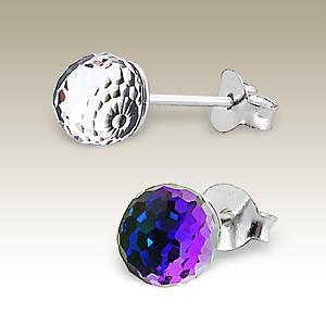     Náušnice  6mm discokoule Swarovski Helio