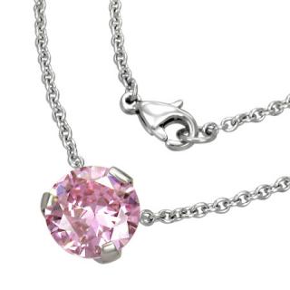      Přívěsek Light Rose Swarovski s řetízkem