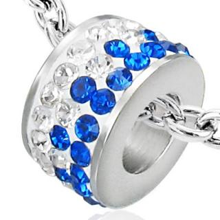 Přívěsek chirurgická ocel 11mm Sapphire