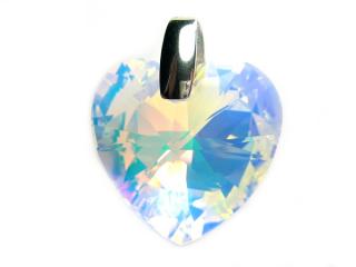    Přívěsek srdce AB 40mm Swarovski