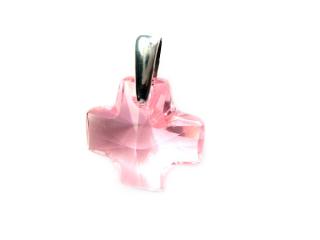 Přívěsek křížek 20mm Light Rose 