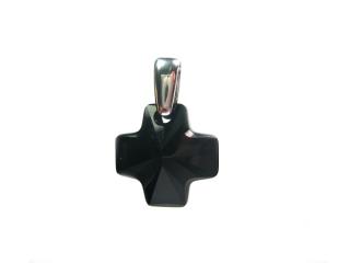 Přívěsek křížek 20mm Jet
