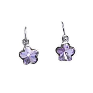 Dětské náušnice 6mm kytičky Violet 