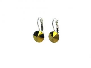 Náušnice Rivoli 10mm Gold Swarovski