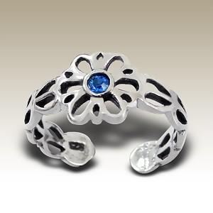 Prsten na nohu blue