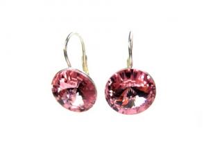   Náušnice Rivoli 12mm Light Rose Swarovski