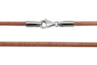 Kůže na krk 45cm, síla 3mm, světle-hnědá