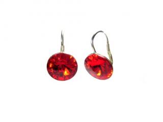 Náušnice Rivoli 12mm Light Siam Swarovski