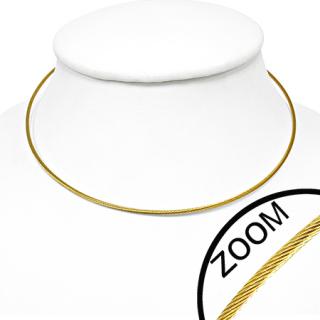 Řetízek z chirurgické oceli 44cm, síla 2mm zlatý