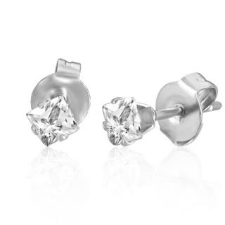 Náušnice  3mm Clear