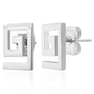Náušnice z chirurgické oceli 9x6mm