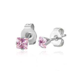 Náušnice  3mm Light Rose
