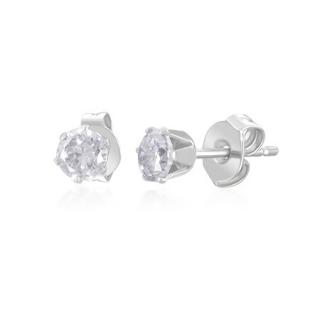 Náušnice  4mm krystaly Violet