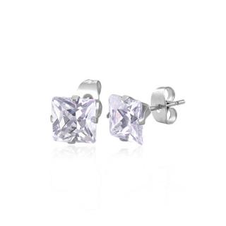 Náušnice  5mm krystaly Violet
