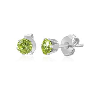 Náušnice  4mm Peridot