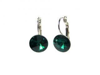 Náušnice Rivoli 12mm Emerald Swarovski