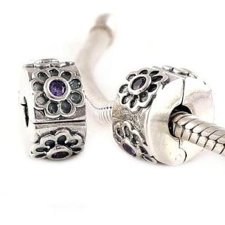 Pandora styl korálek stoper 7x12mm Tanzanit