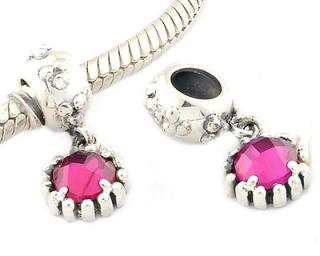  Pandora styl korálek visací 19mm, zirkon 8mm