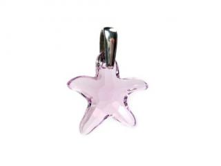 Přívěsek mořská hvězda 20mm Light Amethyst