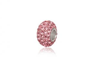 Pandora styl Swarovski Elements Light Rose