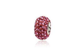Pandora styl Swarovski Elements Rose