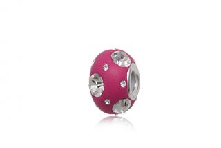 Korálek Swarovski Elements Clear a Light Rose
