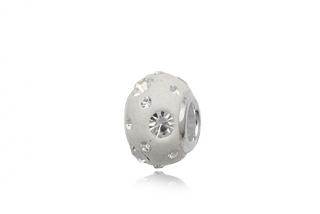 Pandora styl Swarovski Elements Clear a White