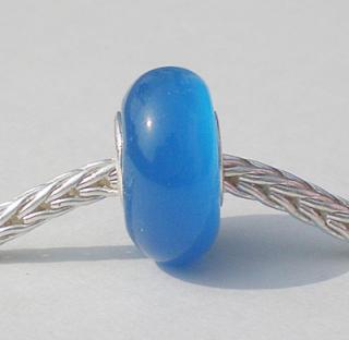 Pandora styl korálek polodrahokam kočičí oko Blue