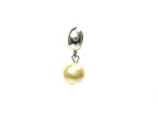 Pandora styl visací s perlou Light Gold Swarovski