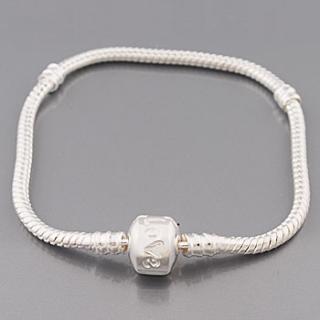 Náramek styl Pandora 18cm - postříbřeno