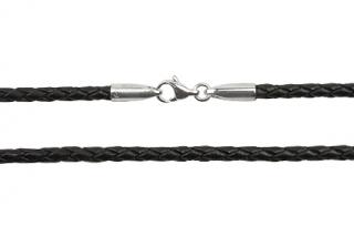 Kůže na krk 45cm, síla 2,5mm, černá pletená