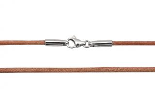 Kůže na krk 50cm, síla 2mm, světle-hnědá
