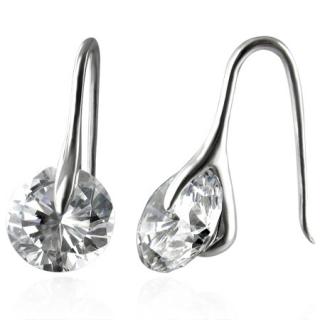 Náušnice z chirurgické oceli - krystaly 12mm