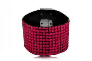 Náramek s krystaly Fuchsia