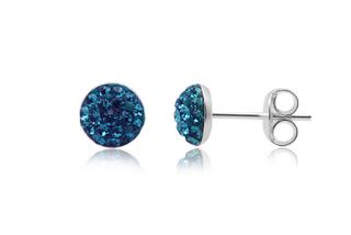 Náušnice  6mm Dark Blue