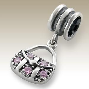 Pandora styl visací kabelka Pink