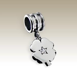 Pandora styl visací čtyřlístek 10mm